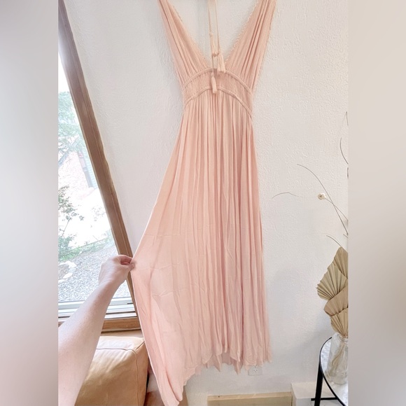 Airy Gauzey Maxi Dress in Dusty Pink - Picture 2 of 6
